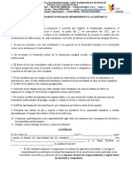 Acta de Compromiso Por Bajo Remdimiento Acadèmico. Considerando Què