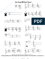 Print Lowercase Formation Chart