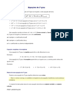 Equação Do 2º Grau - 1