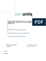 TRABAJO 4 Adaptación de Actividades de Una Asignatura para Un Caso de Dislexia