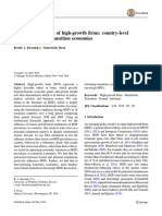 Institutional Drivers of High-Growth Firms: Country-Level Evidence From 26 Transition Economies