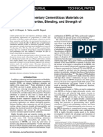 Effect of Supplementary Cementitious Materials On Rheological Properties, Bleeding, and Strength of Structural Grout