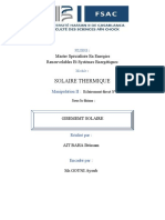 Solaire Thermique: Master Spécialisée en Energies Renouvelables Et Systèmes Energétiques