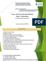 COURS MASTER 1 INFO SOCIOLOGIE DES MEDIAS (Enregistrement Automatique)