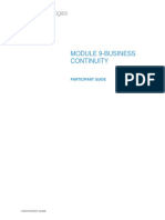 Module 9-Business Continuity - Participant Guide