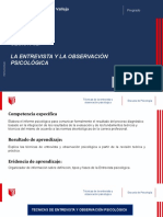 Sesión 02:: La Entrevista Y La Observación Psicológica