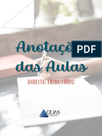 Anotações Das Aulas: Direito Tributário