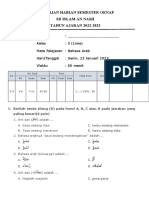 PH 1 Bahasa Arab Kelas 5 Semester Genap 