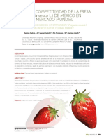 Índices de Competitividad de La Fresa (Fragaria Vesca L.) DE MEXICO EN El Mercado Mundial