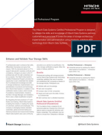 Datasheet Hitachi Data Systems Certifications