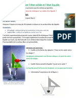 5e-CHAPITRE.1 ACT.2 Caractériser L'état Solide Et L'état Liquide - CORRECTION