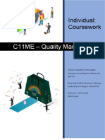 C11ME - Quality Management: Individual: Coursework