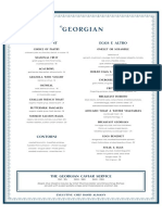 Georgian Menu