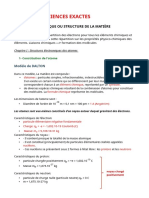 Chimie Des Sciences Exactes Chapitre 1