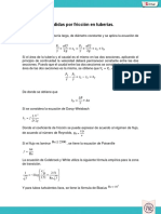 Pérdidas Por Fricción en Tuberías.: G V D L F H