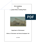 EIA Guidelines For Proposed Stone Crushing Plants: Department of Environment