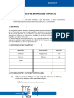 Informe 02 - Ecuaciones Empiricas