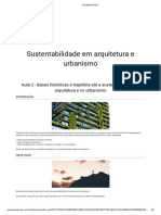 SUSTENTABILIDADE EM ARQUITETURA E URBANISMO - Aula 02