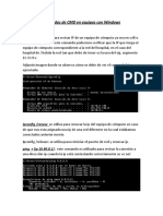 Comandos de CMD en Equipos Con Windows