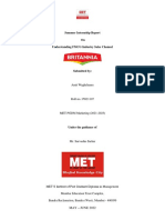 Summer Internship Report On Understanding FMCG Industry Sales Channel