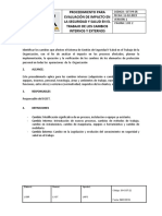 22 Procedimiento para Evaluacion de Impacto en La Seguridad y Salud en El Trabajo de Los Cambios Internos y Externos