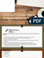 21st Century Literature From The Philippines and The World: Quarter 1 - Module 4 Texts and Context