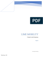 Marketing Essay - Lime Mobility - UAE