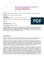 Escala de Estresores Laborales en Personal de Salud Enfermería