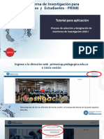 Tutorial para Aplicar A Convocatoria Monitores de Investigacion 2023 I
