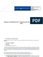 Manual Recepción Y Radicación de Facturas Con Rips