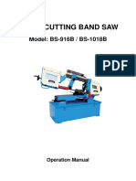 Metal Cutting Band Saw: Model: BS-916B / BS-1018B