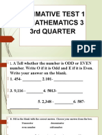 SUMMATIVE TEST 1 in MATHEMATICS 3 3rd Quarter