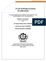 Design of Power System Stabilizer