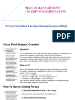 Driving Change Management Strategy in Erp Implementation: The Force Field Analysis & Kurt Lewin's Change Management Model