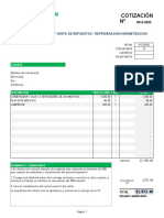 Cotizacion N00014-2023 - Venta de Sistema Ac para Paus - 25-01-2023