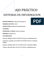 Trabajo Práctico Sistemas de Informacion