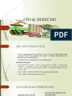 Objeto de Derecho: Clasificacion