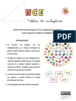 L I N C E: Tablas de Multiplicar