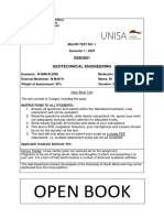 Open Book: GEE2601 Geotechnical Engineering