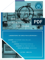 Ley de Ohm y La Resistividad