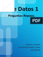 Base Datos 1: Preguntas Repaso