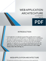 Web Application Architechture: Gayathri Dinesh IMCA-354