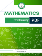 Mathematics Mathematics: Continuity Continuity