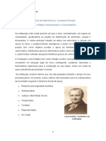 Domínio de Referência 1: Contexto Privado. Tema: Códigos Institucionais e Comunitários