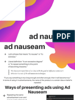 Ad Nauseam