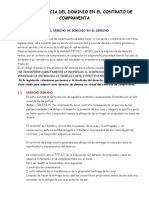 La Transferencia Del Dominio en El Contrato de Compraventa