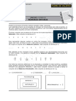 Números Enteros: Matemática - Programa Tercero Material: MT-01