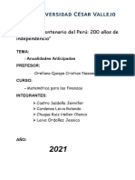 Anualidades Anticipadas MATEMATICA