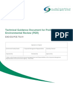 Technical Guidance Document For Preliminary Environmental Review (PER)