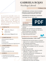 Curriculum Vitae, Rojas Gabriela